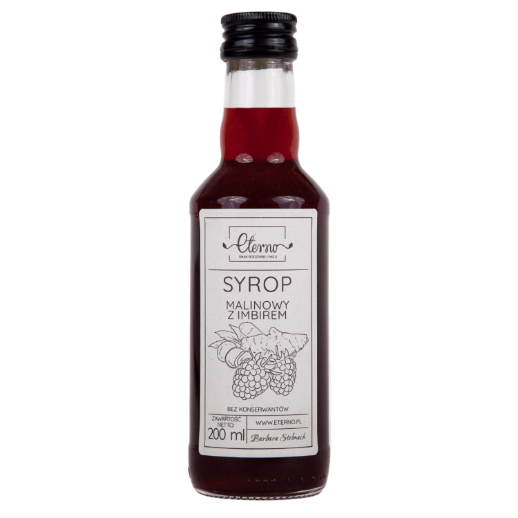 syrop malinowy z imbirem - naturalne syropy do kawy - Kawowa Fabryka